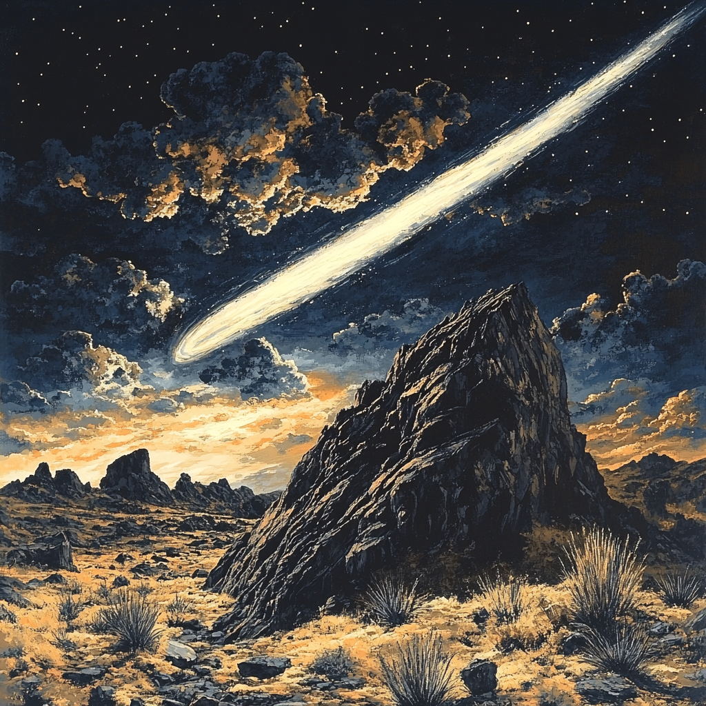 Francisco Goya Inspired Cometlit Basalt Ridge DIY paint by numbers