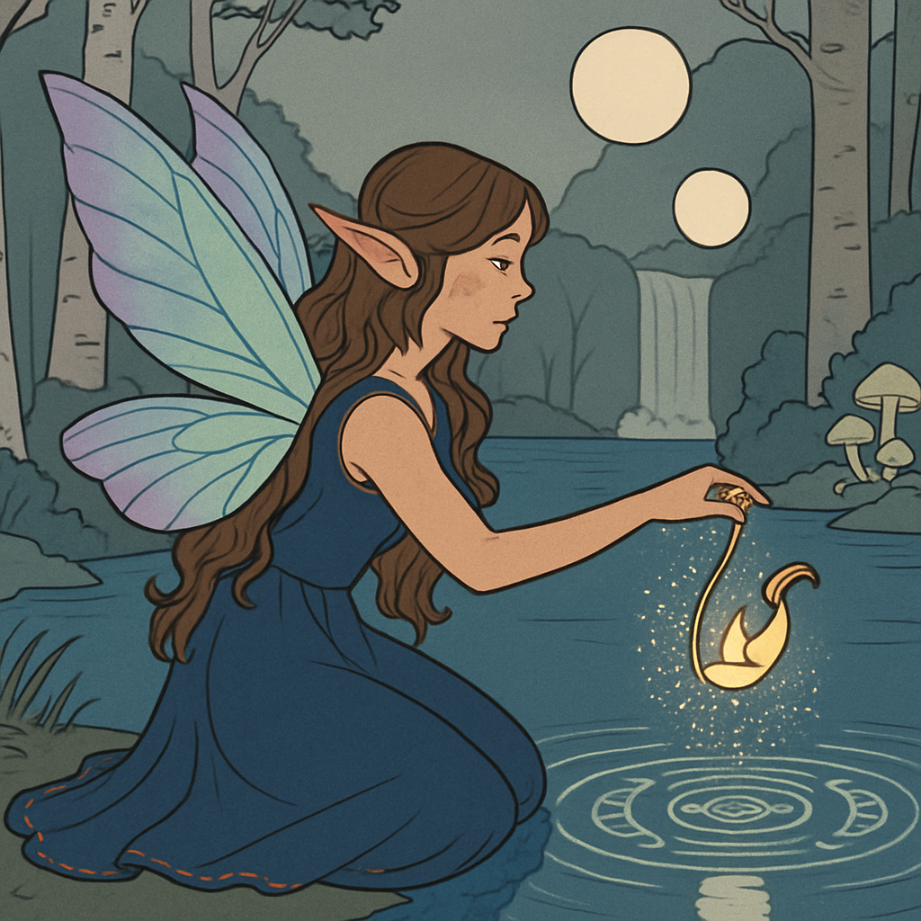 Mirror Lake With Fairy Lantern Rite paint by numbers