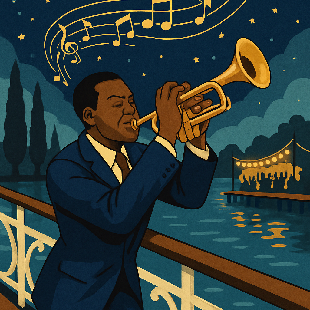 Moonlit Riverboat Jazz Serenade Paint by numbers kits