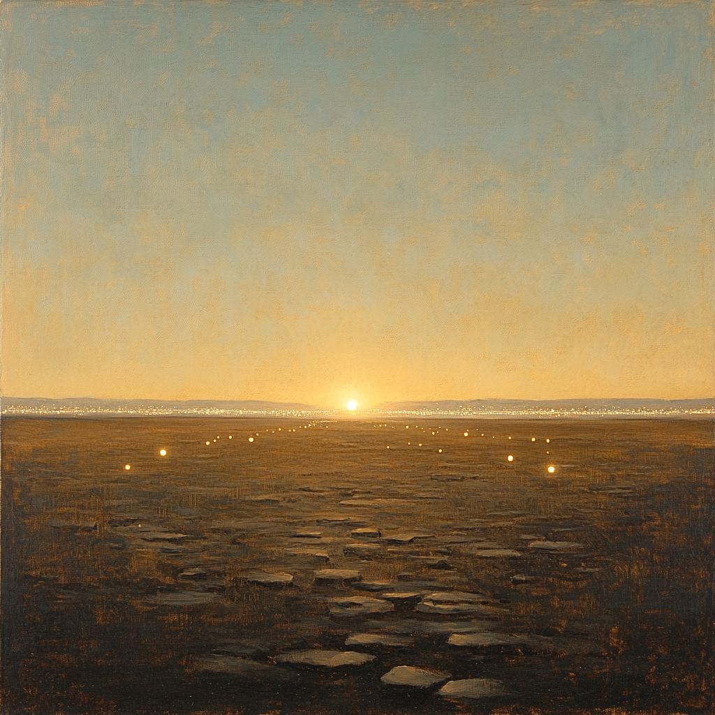 Michelangelo Inspired Citylights Stratus Veil Numbered painting kits