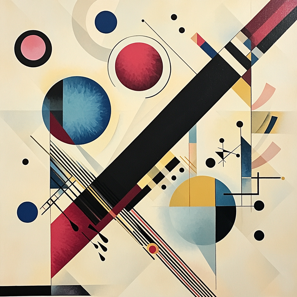 Wassily Kandinsky Inspired Abstract Music Concert DIY paint by numbers