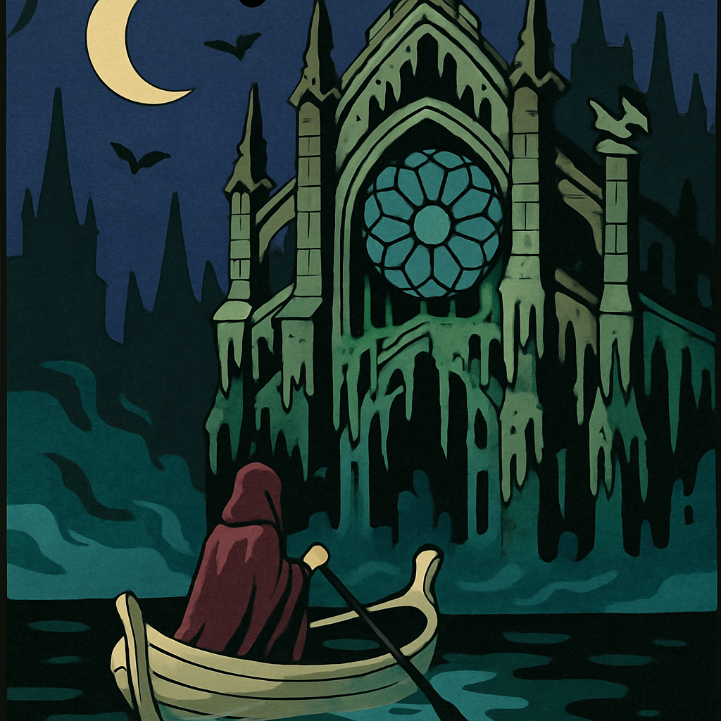 Cathedral Of Tides In Gothic Twilight Numbered painting kits