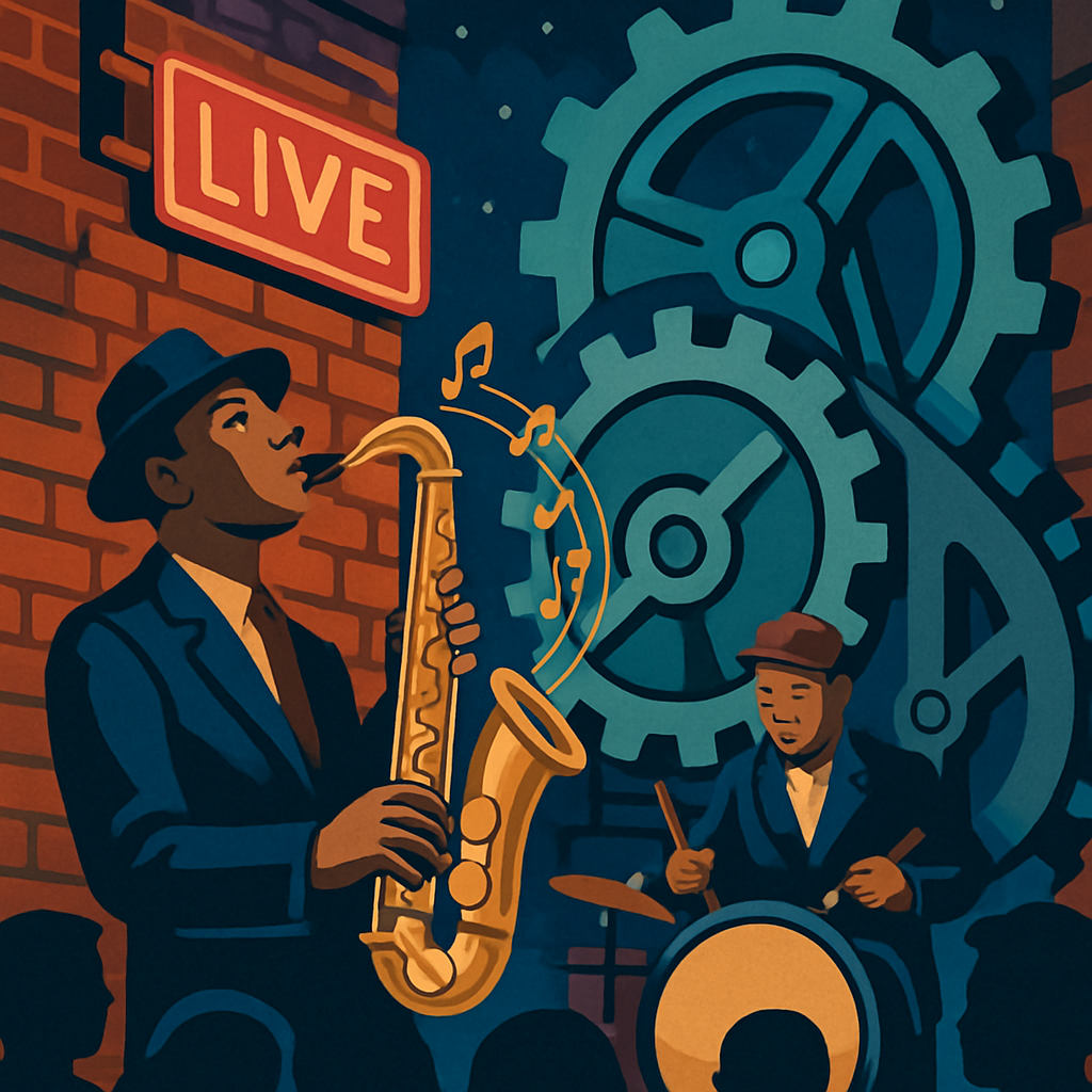 Clockwork Alley Jazz Jam paint by number