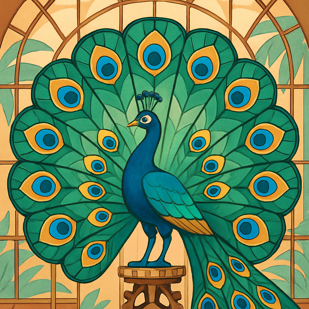 Clockwork Conservatory Peacock Numbered painting kits