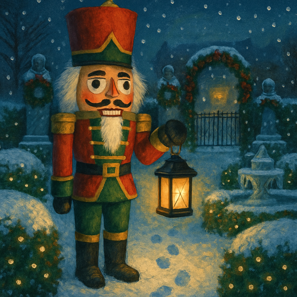 Nutcracker Garden Patrol painting number kit