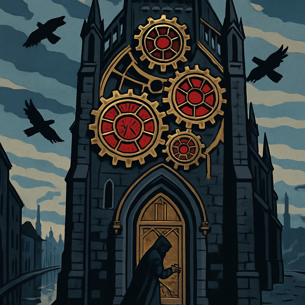 Cathedral Of Clockwork Gothic Echoes Numbered painting kits