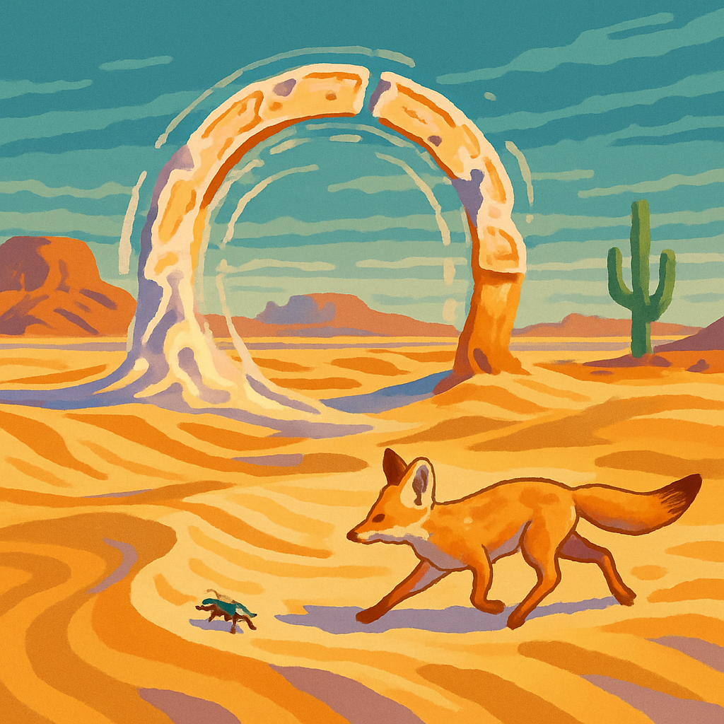 Clockwork Mirage In The Desert Paint by numbers art