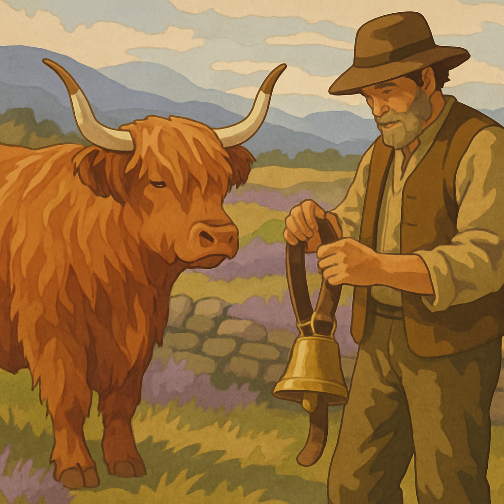 Highland Meadow With Cow Bellmaker Paint by numbers art
