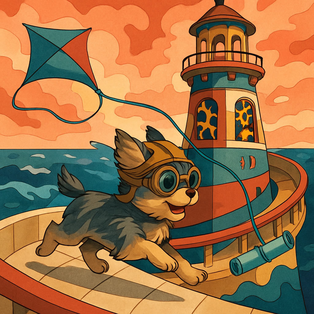 Clockwork Lighthouse Dog Patrol paint by numbers
