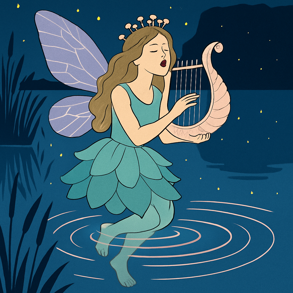 Mirror Lake Lullaby With Fairy Glow DIY paint by numbers