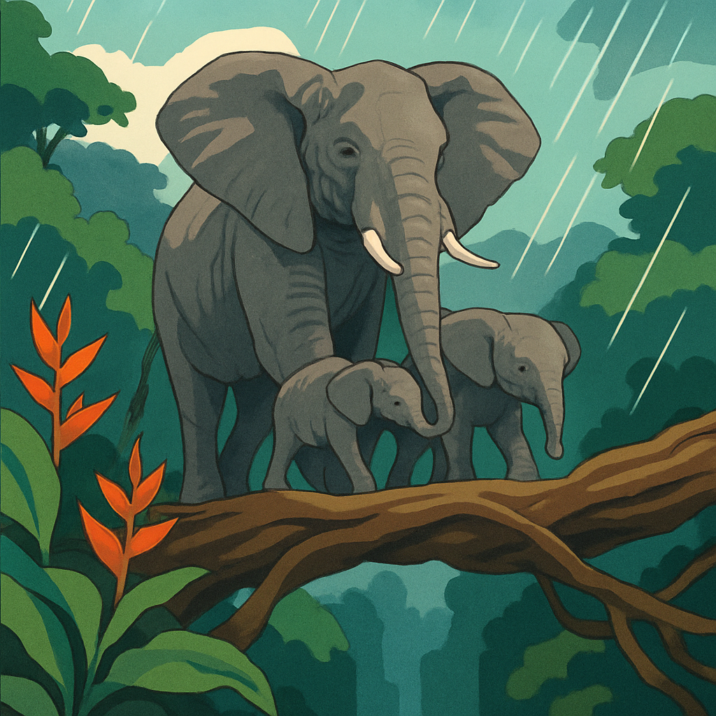 Monsoon Skybridge Elephant Parade Painting by numbers kit