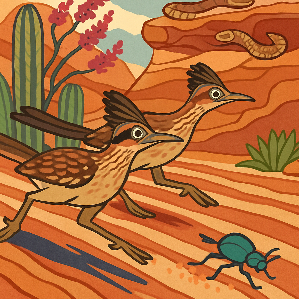 Canyon Runners In The Desert Numbered painting kits