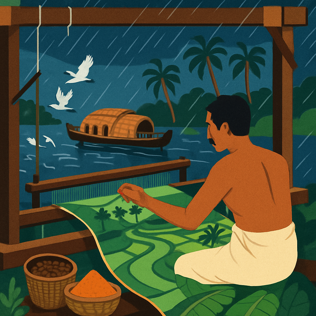 Monsoon Loom India Crafted Panorama paint by number