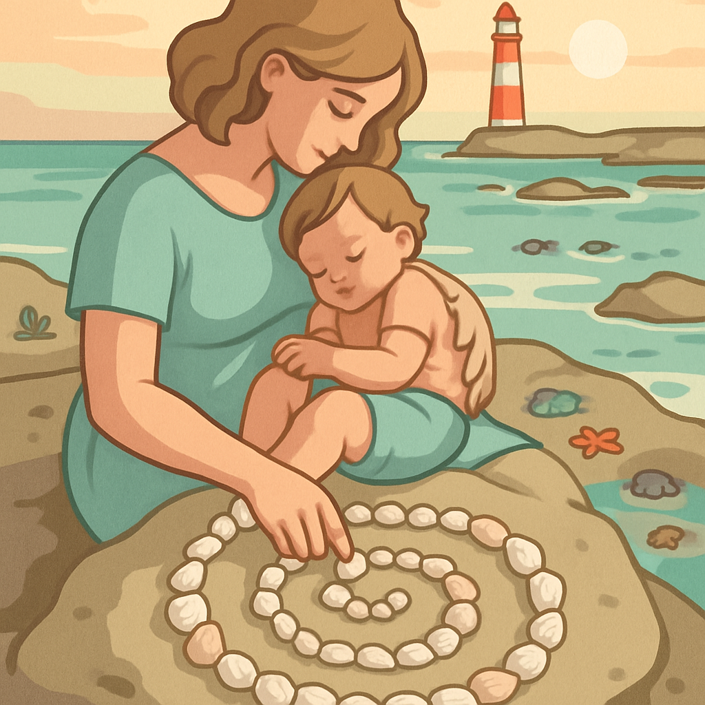 Mother With Tidal Lullaby Shells paint by color
