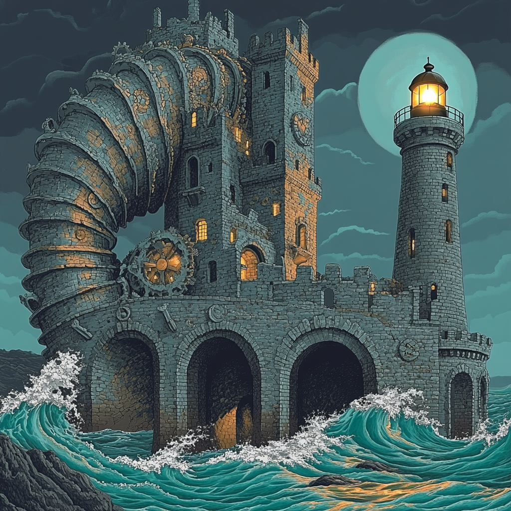 Tideclock Castle Sanctuary Paint by numbers art
