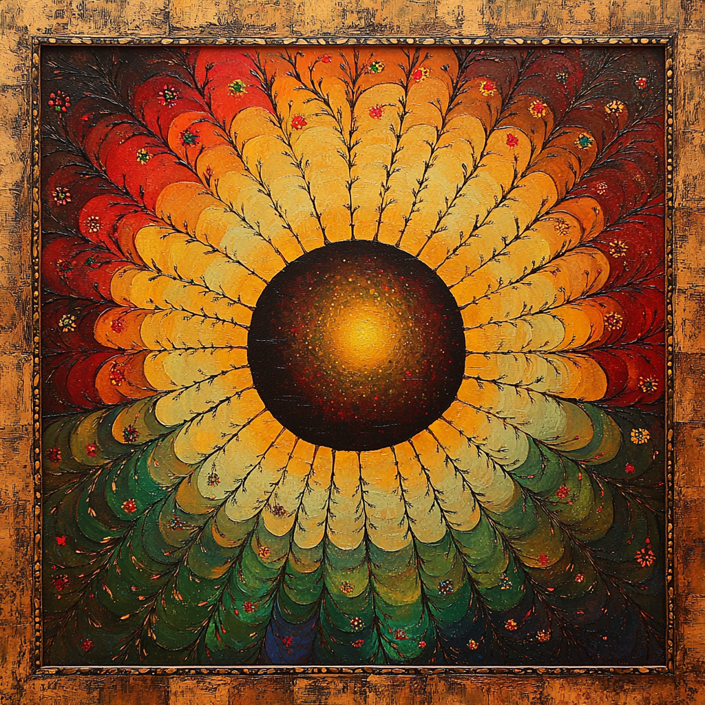 Frida Kahlo Inspired Eclipse Of Inner Strength Patterns painting number kit