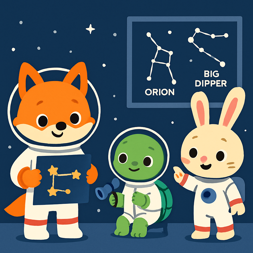 Constellation Critters Science Club Paint by numbers kits