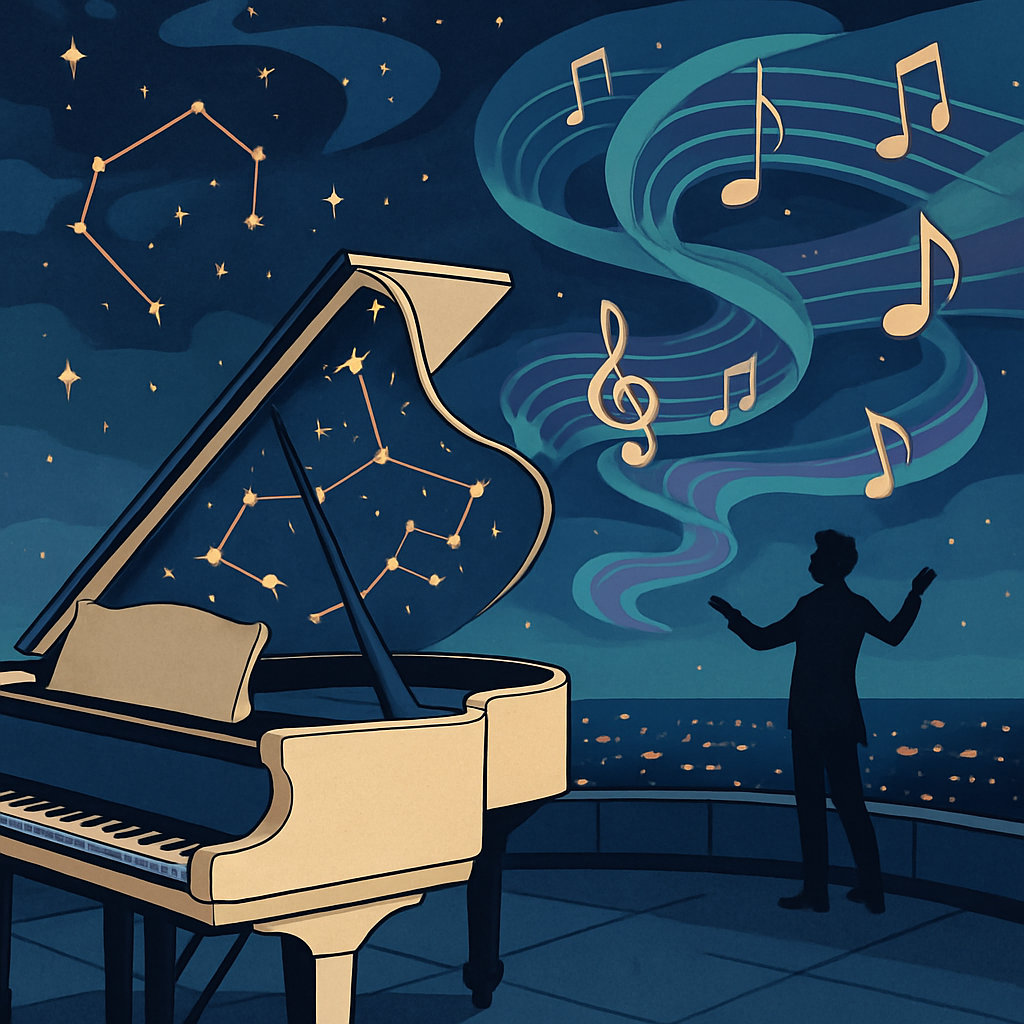 Synesthetic Music Observatory Number painting
