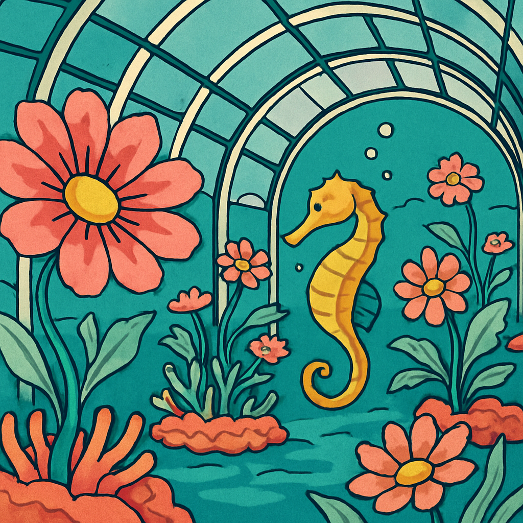 Tidepool Glasshouse Flowers paint by numbers