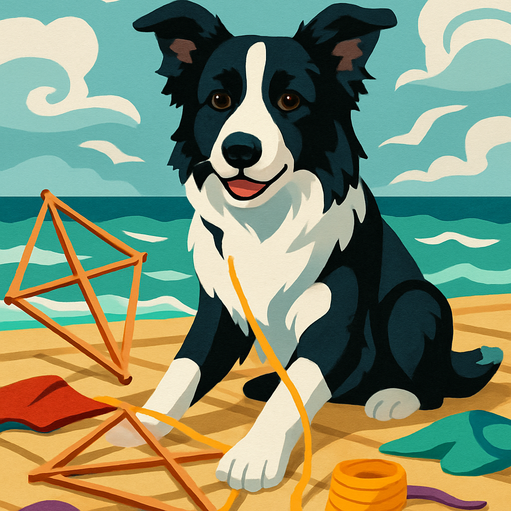 Kite Workshop With Dog Companion painting number kit