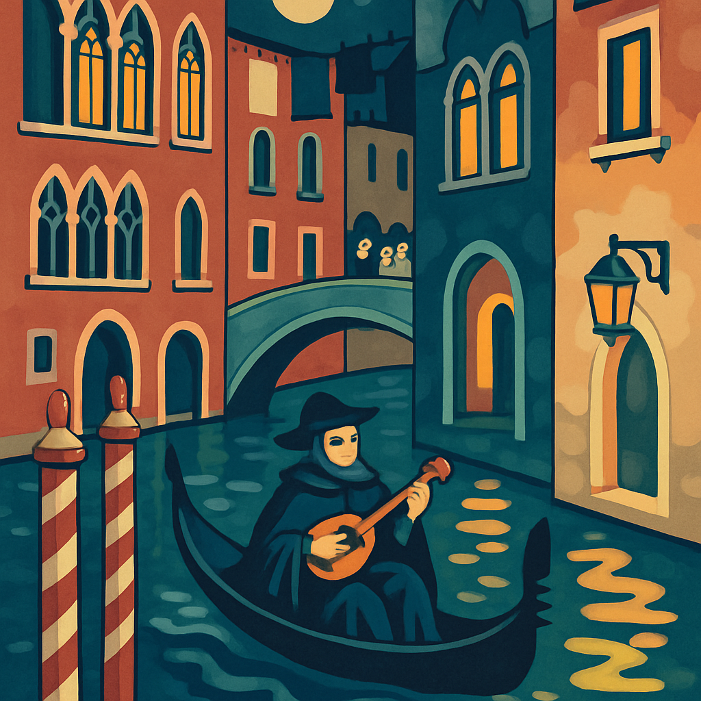 Carnival Echoes In Venice Paint by numbers kits