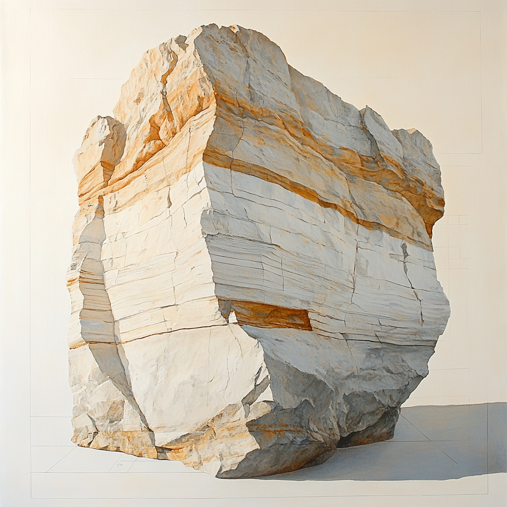 Michelangelo Inspired Library Strata Number painting