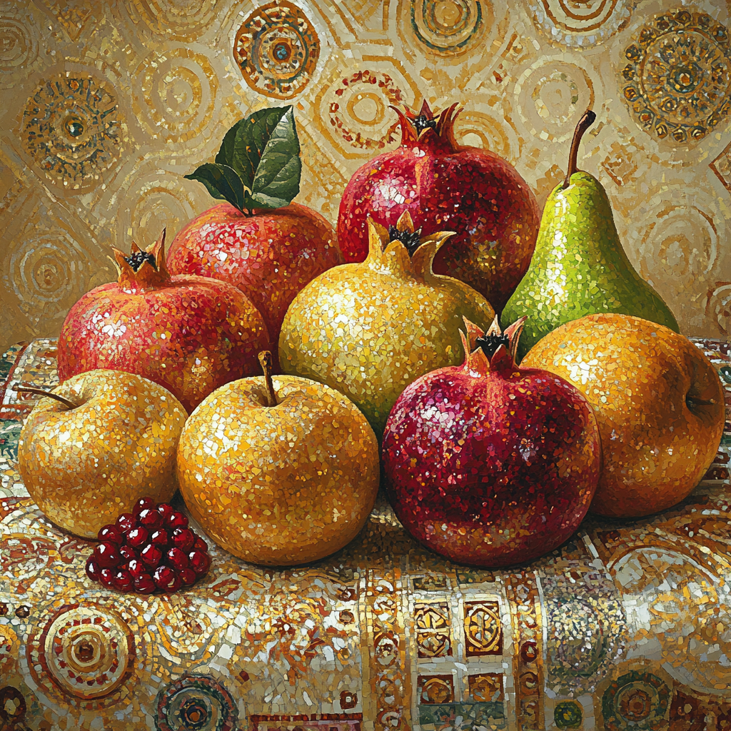 Gustav Klimt Inspired Golden Orchard Still Life Painting by numbers kit