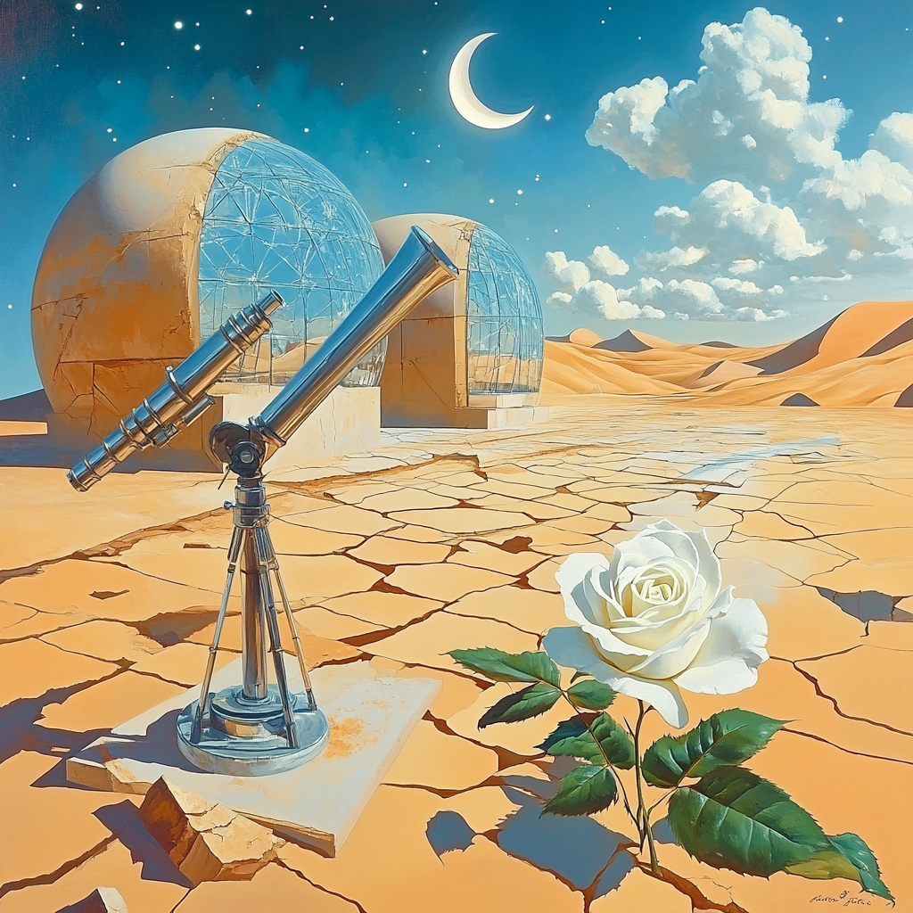 Salvador Dali Inspired Desert Observatory Dreams paint by number