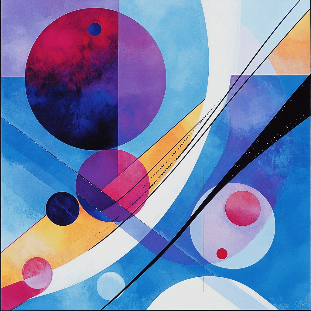 Wassily Kandinsky Inspired Solar System Symphony Numbered painting kits