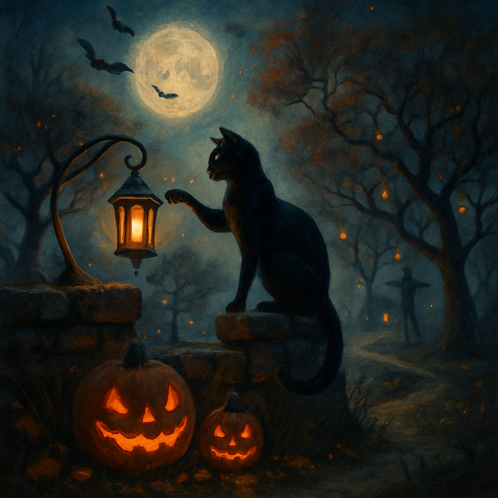 Lanterns Over The Whispering Orchard paint by numbers