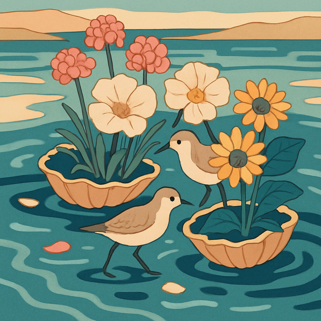 Floral Tidepool Bouquet Paint by numbers kits