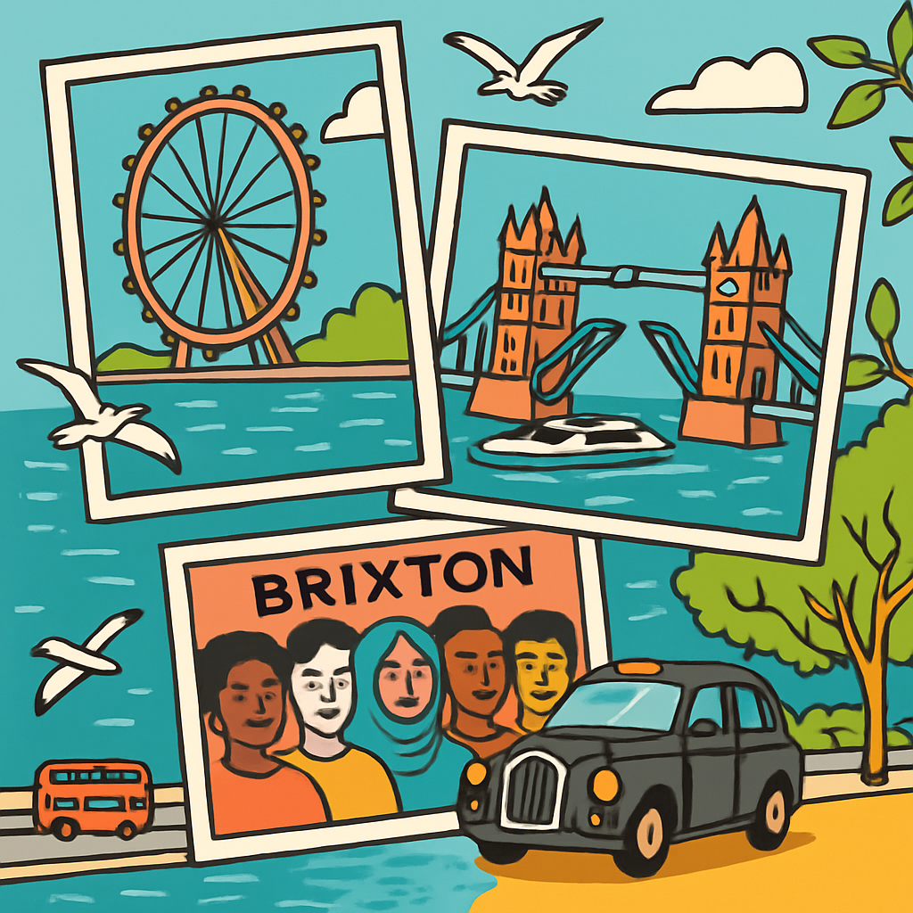 Thames River Postcards With London Glow DIY paint by numbers
