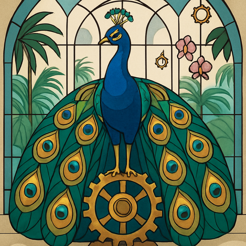 Clockwork Conservatory Peacock DIY paint by numbers