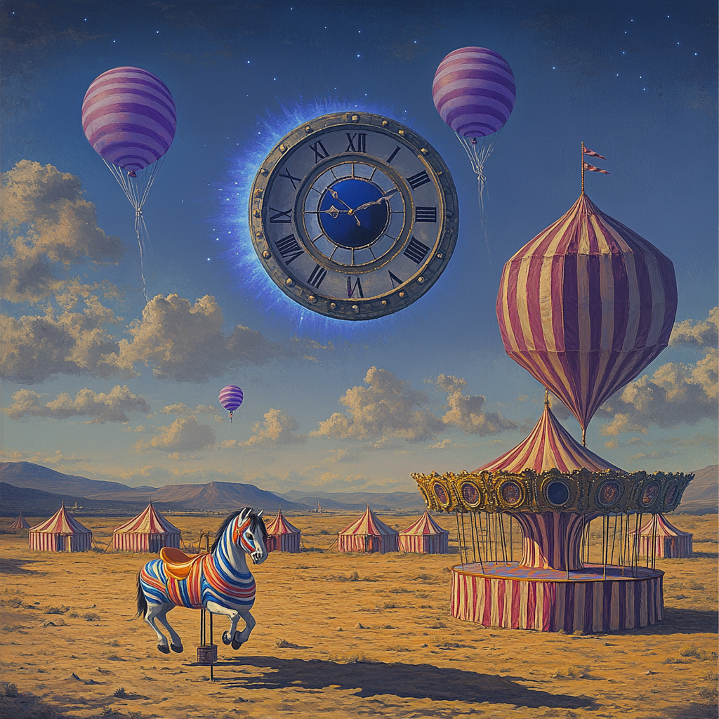 Salvador Dali Inspired Desert Eclipse Carnival Painting by numbers kit