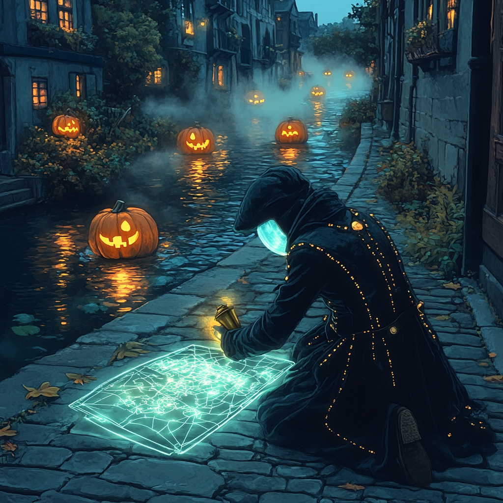 Haunted Lantern Cartographer DIY paint by numbers