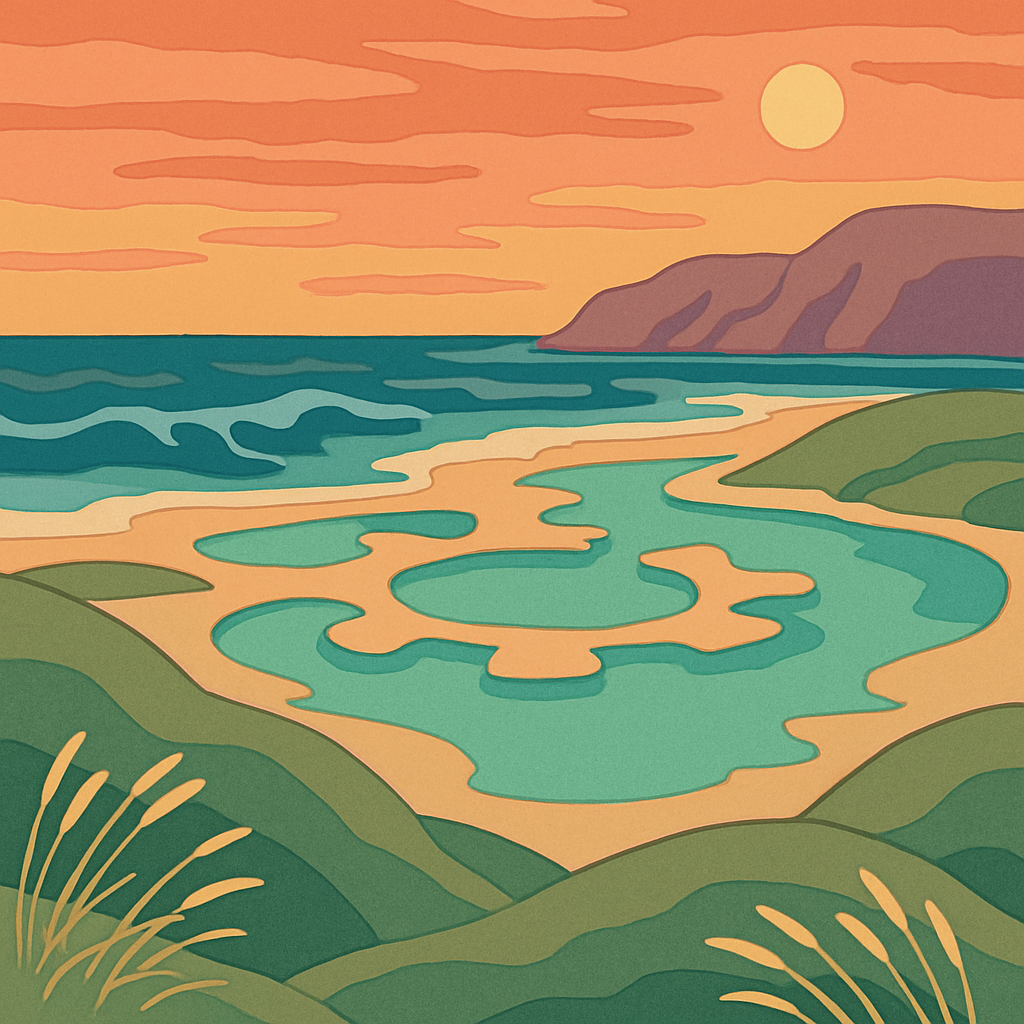 Clockwork Tidal Flats Landscape Paint by numbers kits