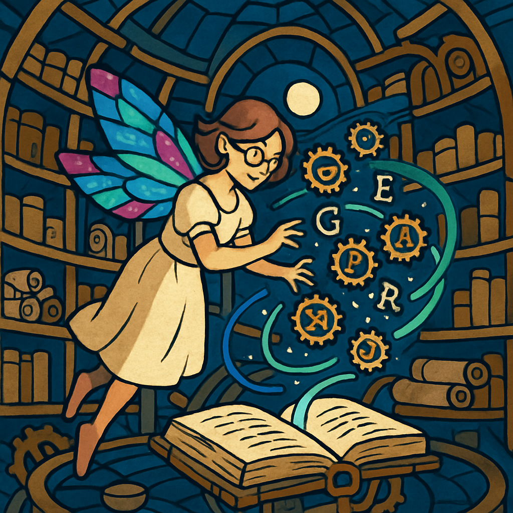 Clockwork Library Fairy Reverie painting number kit