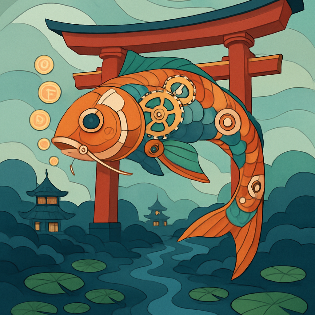Clockwork Koi Fantasy Gate Numbered painting kits