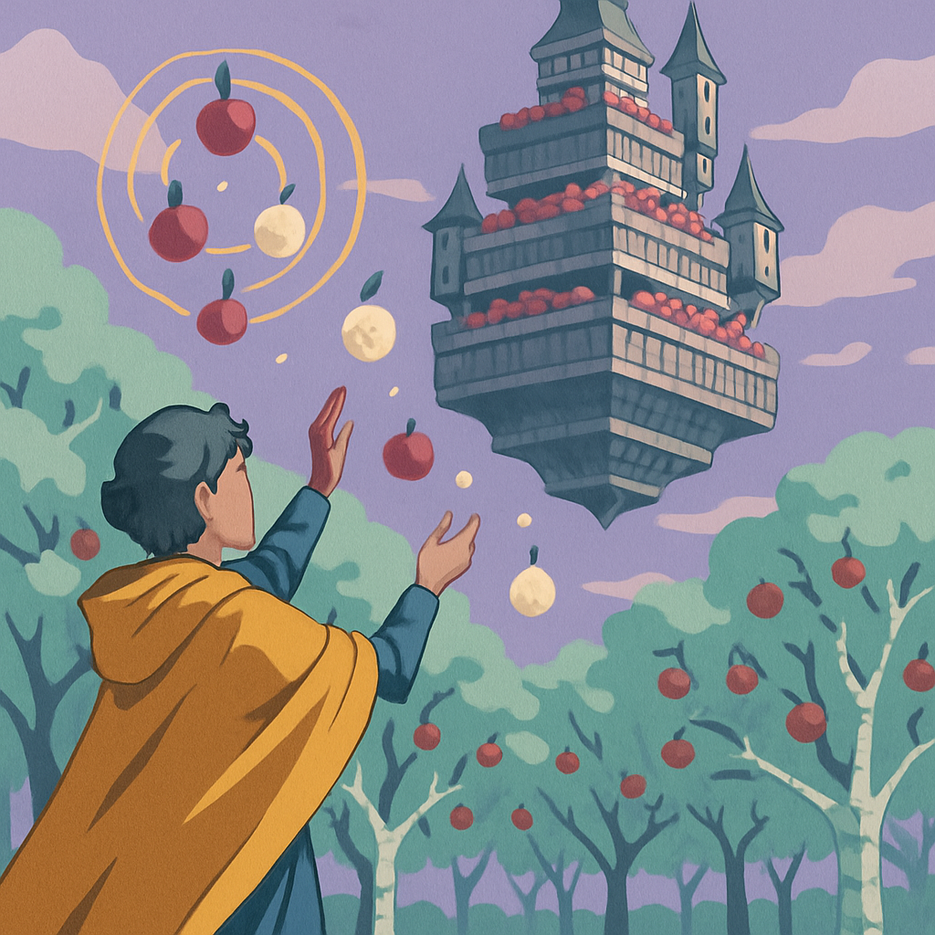 Citadel Above The Fantasy Orchard Paint by numbers art