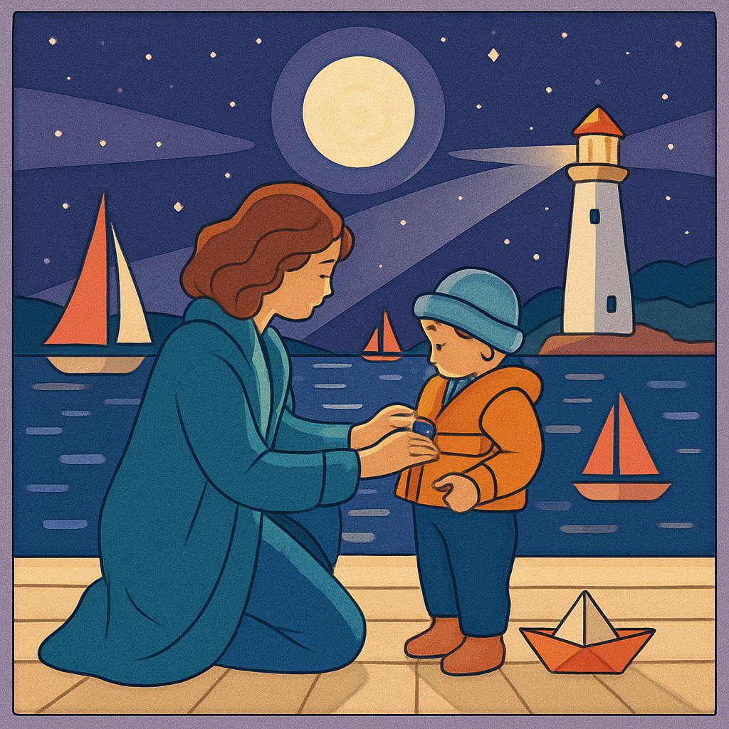 Lantern Lit Mother Harbor Promise paint by number