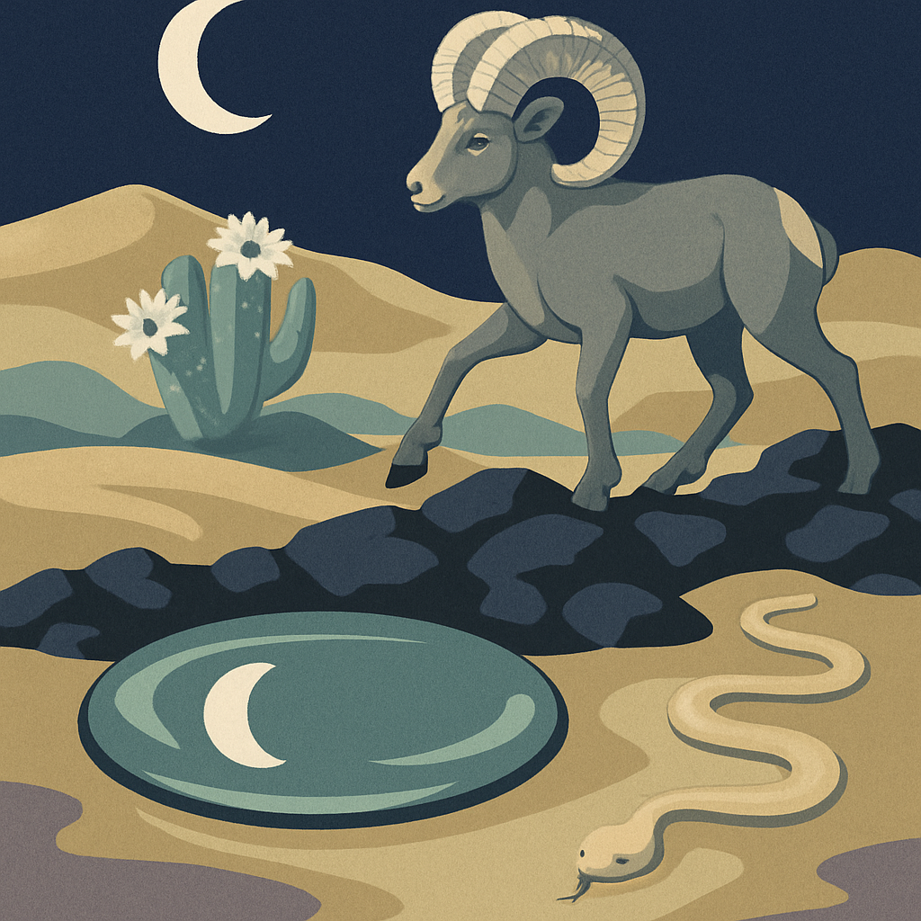 Moonlit Caravan In Desert Glass DIY paint by numbers