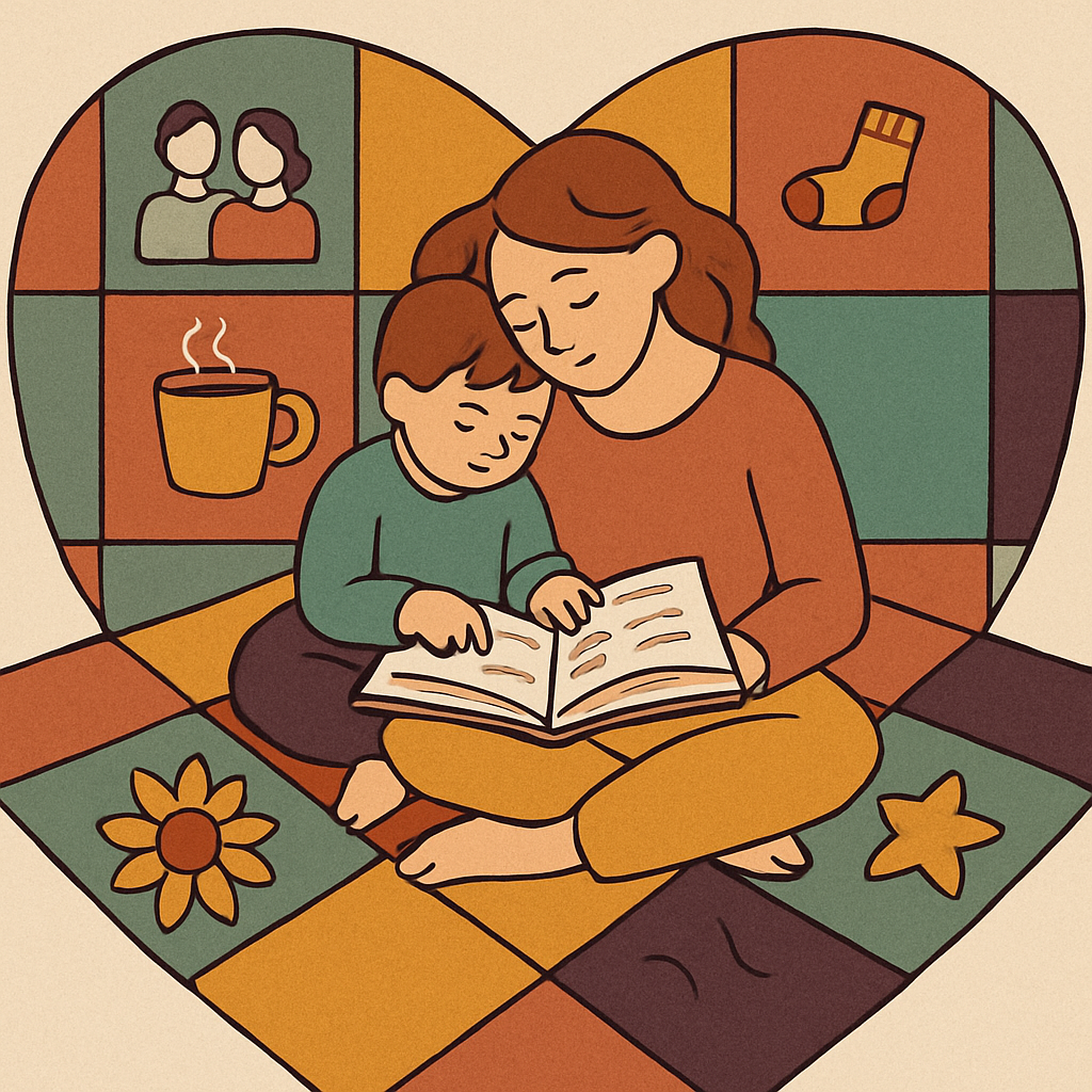 Quilt Of Stories With Mother At The Center paint by number