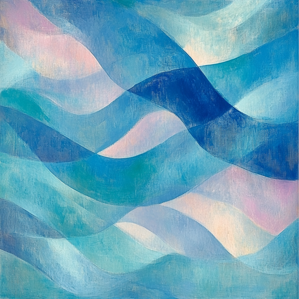 Edgar Degas Inspired Nebular Pastel Vortices Number painting