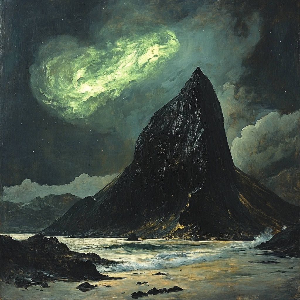 Francisco Goya Inspired Omen Sky Above The Split Basalt Ridge Numbered painting kits