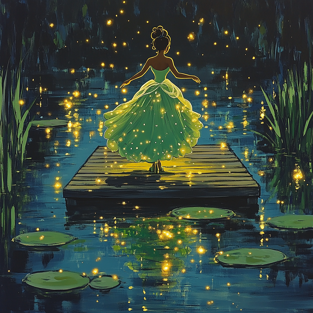 Tiana Bayou Firefly Stardust Waltz paint by color