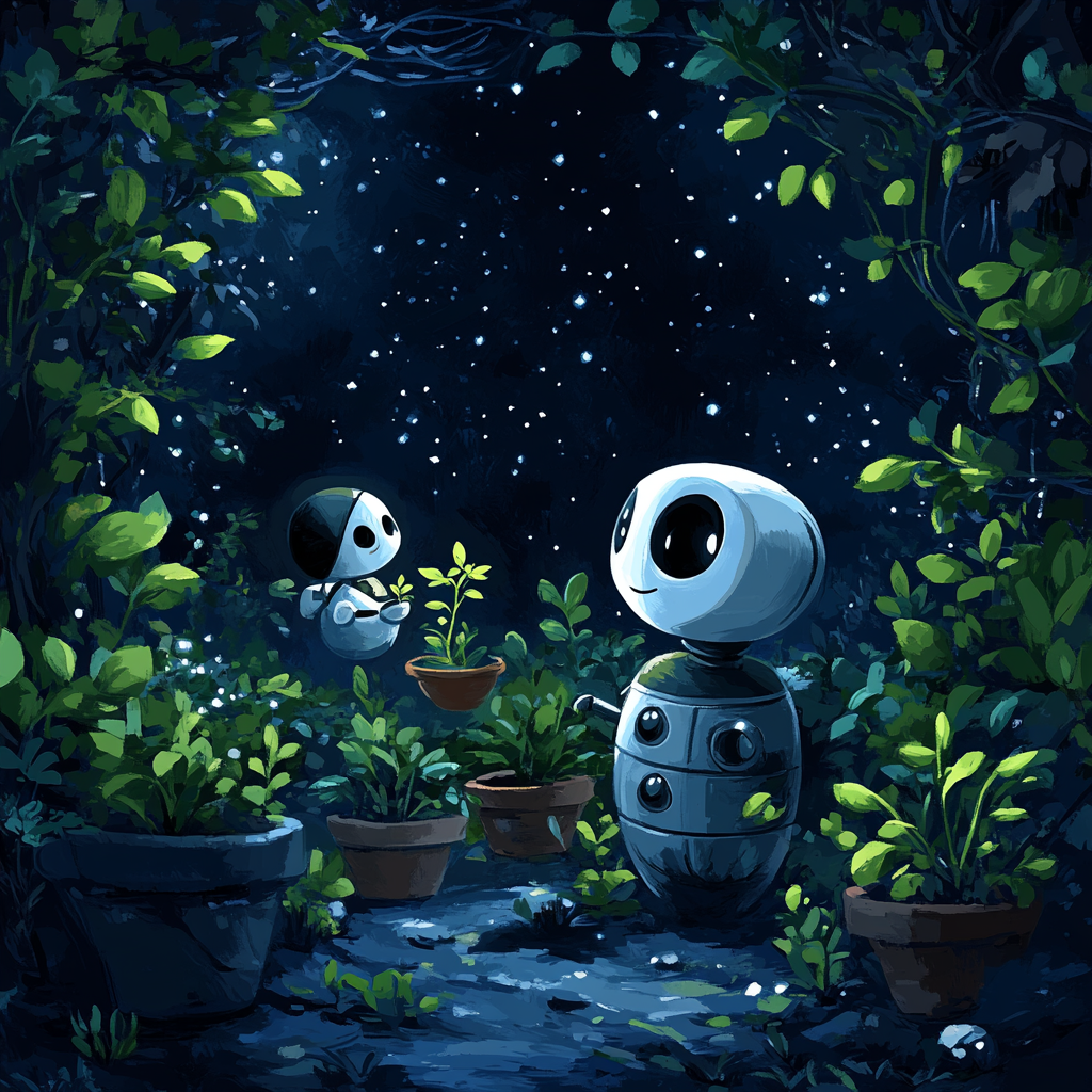 WALL E And Eve Orbital Garden Surprise Paint by numbers art