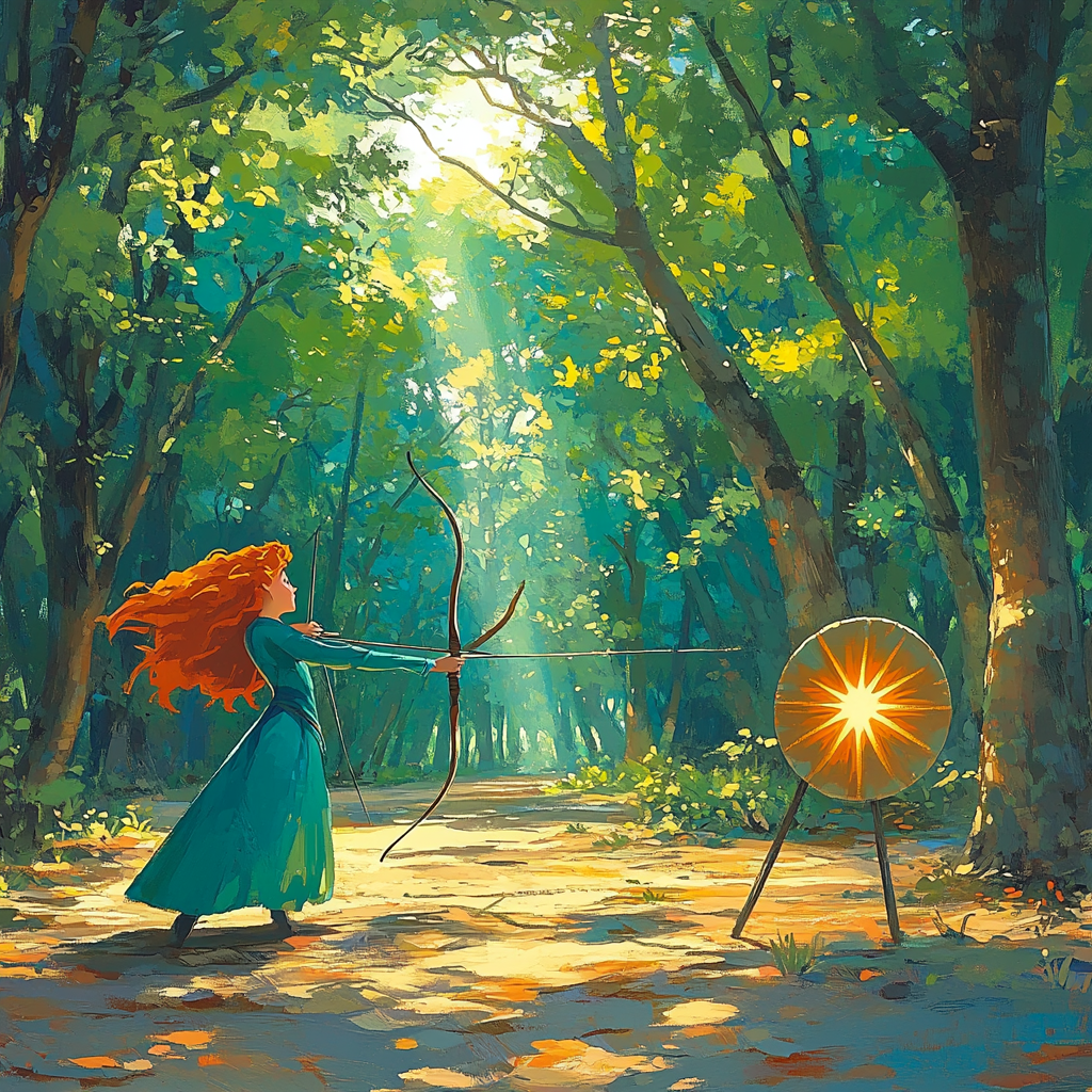 Merida Forest Archery Star Target paint by number