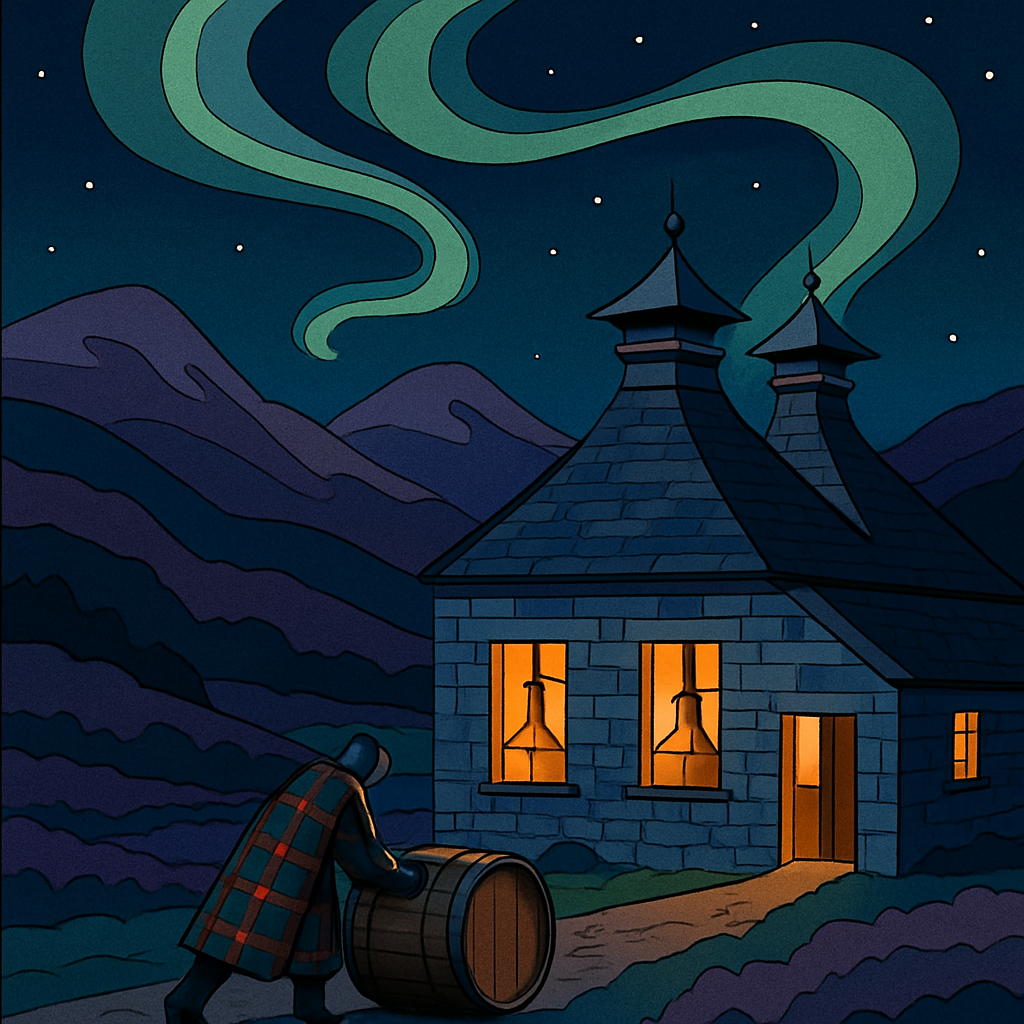 Scotland Aurora Distillery Glen paint by number