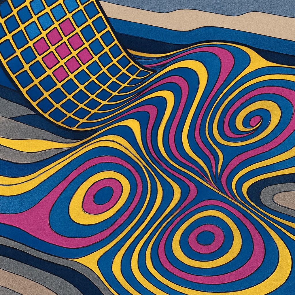 Moiré Lattice In Abstract Drift DIY paint by numbers