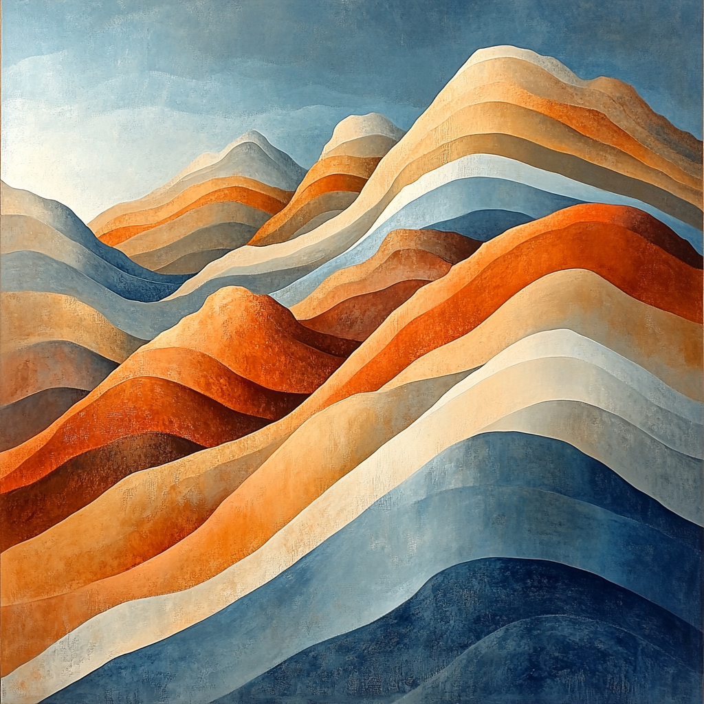 Michelangelo Inspired Velocity Strata paint by number
